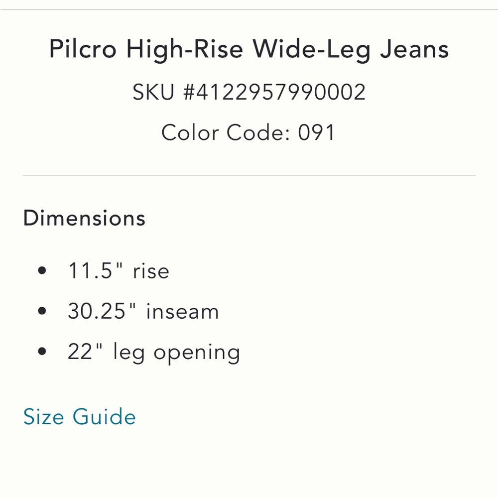 Anthropologie Wide-Leg Denim Jeans in Blue - Picture 6 of 14